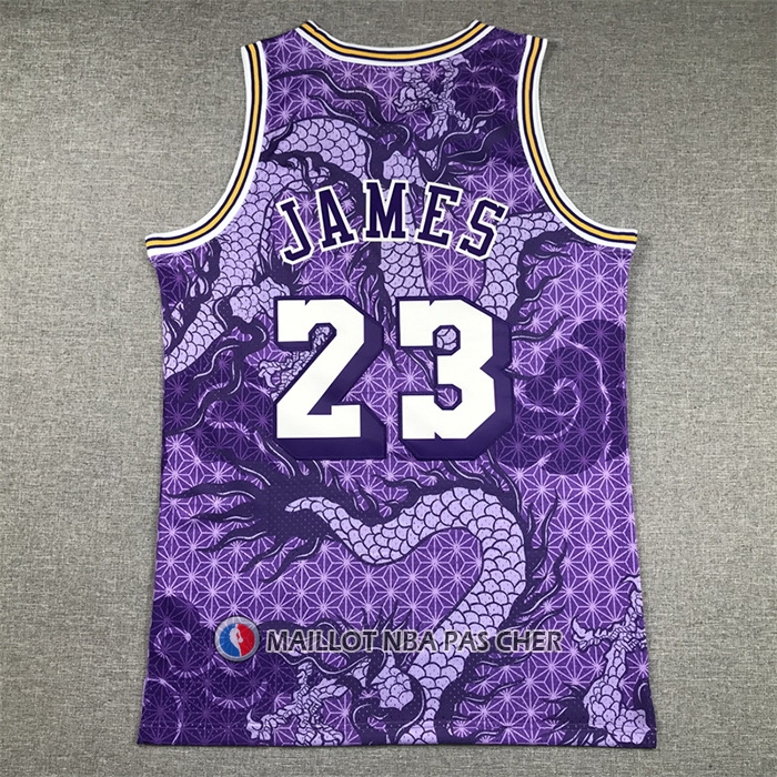 Maillot Los Angeles Lakers LeBron James NO 23 Asian Heritage Throwback 2018-19 Volet